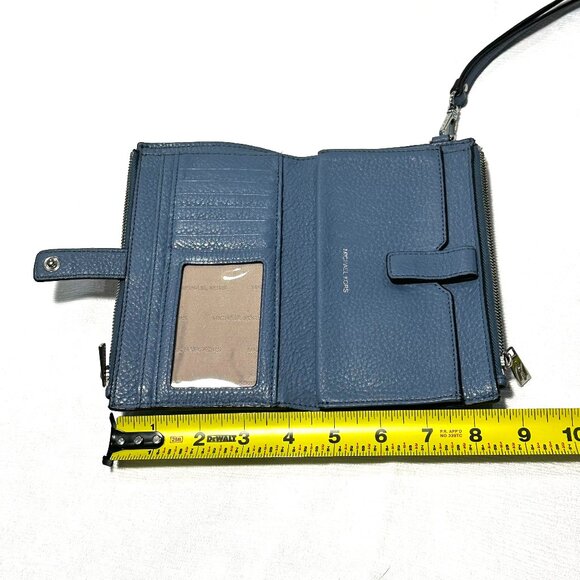 Michael Kors Slate Blue Wristlet - Picture 7 of 14